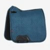 LeMieux Suede Dressage Saddle Pad - ATLANTIC -Horse Care World lm aw23 saddlepad suede dr atlantic lr
