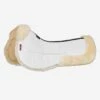 LeMieux Merino Half Pad -Horse Care World lm lambskin halfpad whitenatural hr