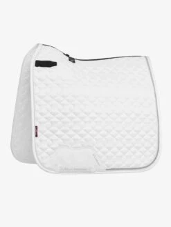 LeMieux Crystal Suede Dressage Saddle Pad - WHITE -Horse Care World lm saddlepad suede diamante dr white hr 1 copy 1